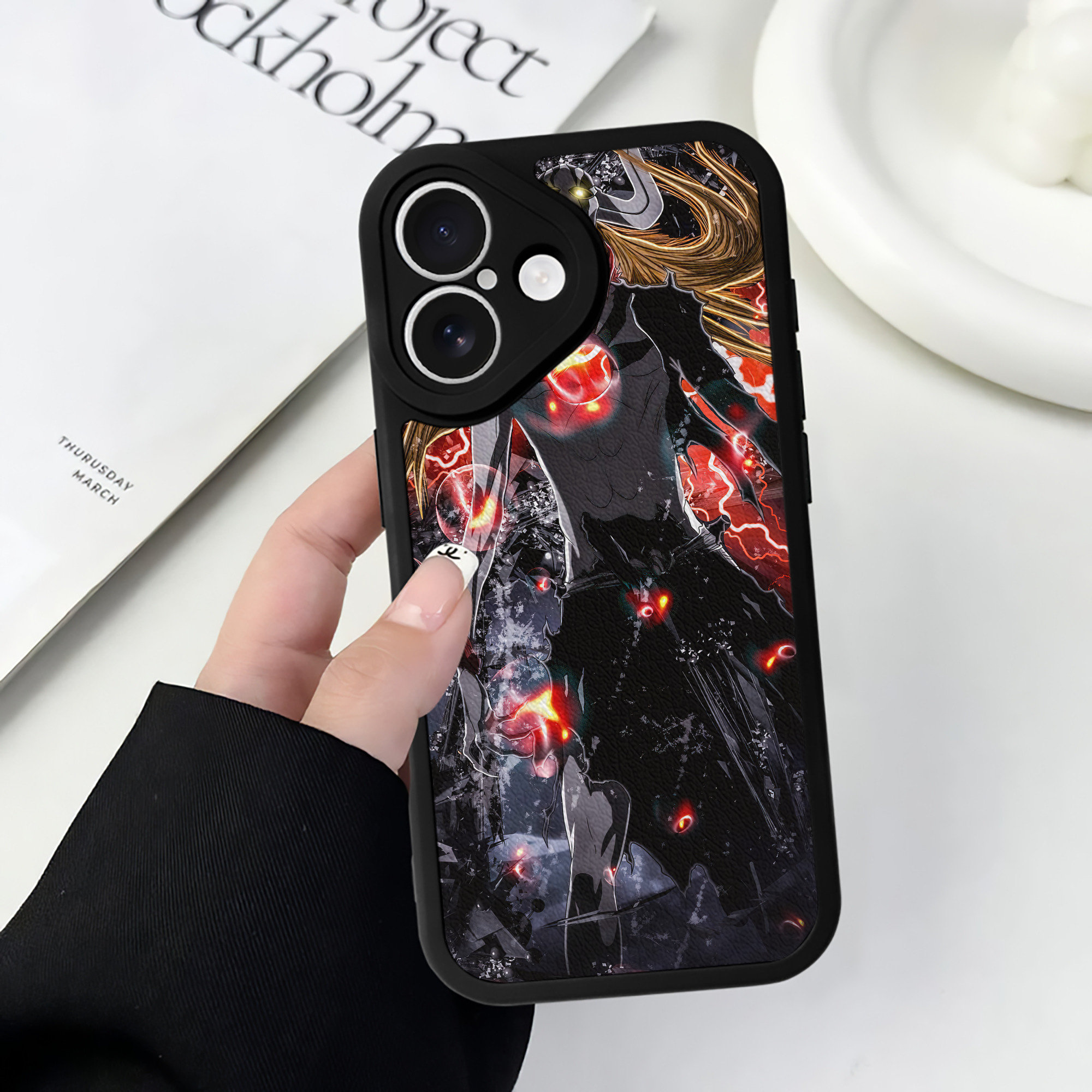 （画像用） ブリーチ BLEACH 【iPhone 16シリーズ対応】シリコンスマホケース（レザー調） 材質：シリコン